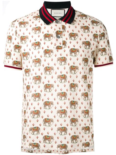 polo gucci elefanti|Gucci jersey t shirt.